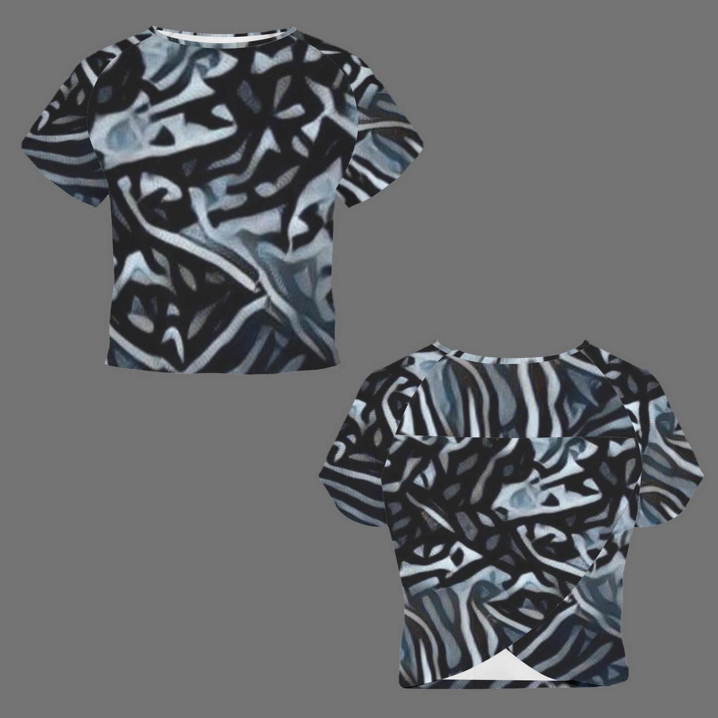 "Blackbird" Silky, Split-Back Active wear Top