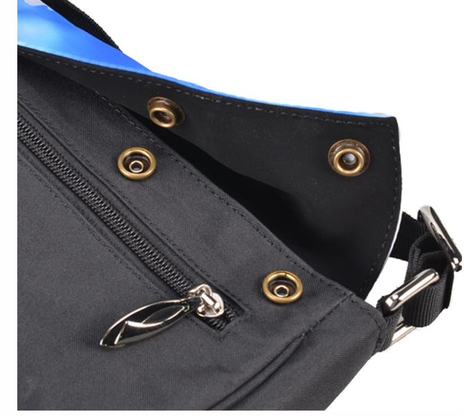 CamoFlower Flap Closure Messenger Bag (L)