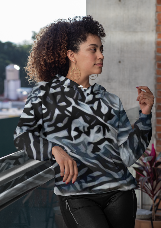 "Blackbird" Quarter Zip Long Sleeve Hoodie